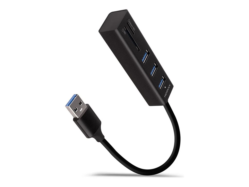 AXAGON SuperSpeed USB-A Hub and Card Reader | HMA-CR3A - Image 2