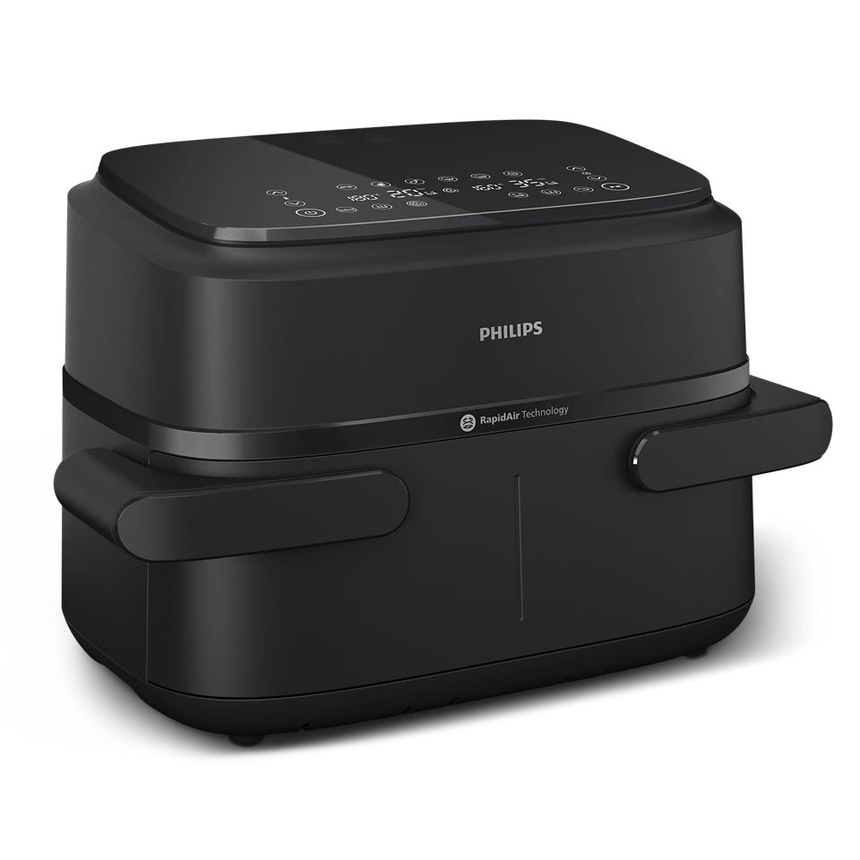 Philips Airfryer Dual Basket | NA150/00 1000 Series | Power 2450 W | Capacity 7 L | RapidAir Plus | Black - Image 2