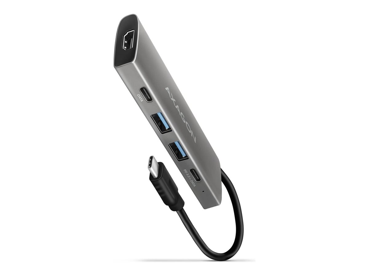AXAGON Multi-port USB-C 10Gbps hub, 13cm | HMC-5G21 - Image 2