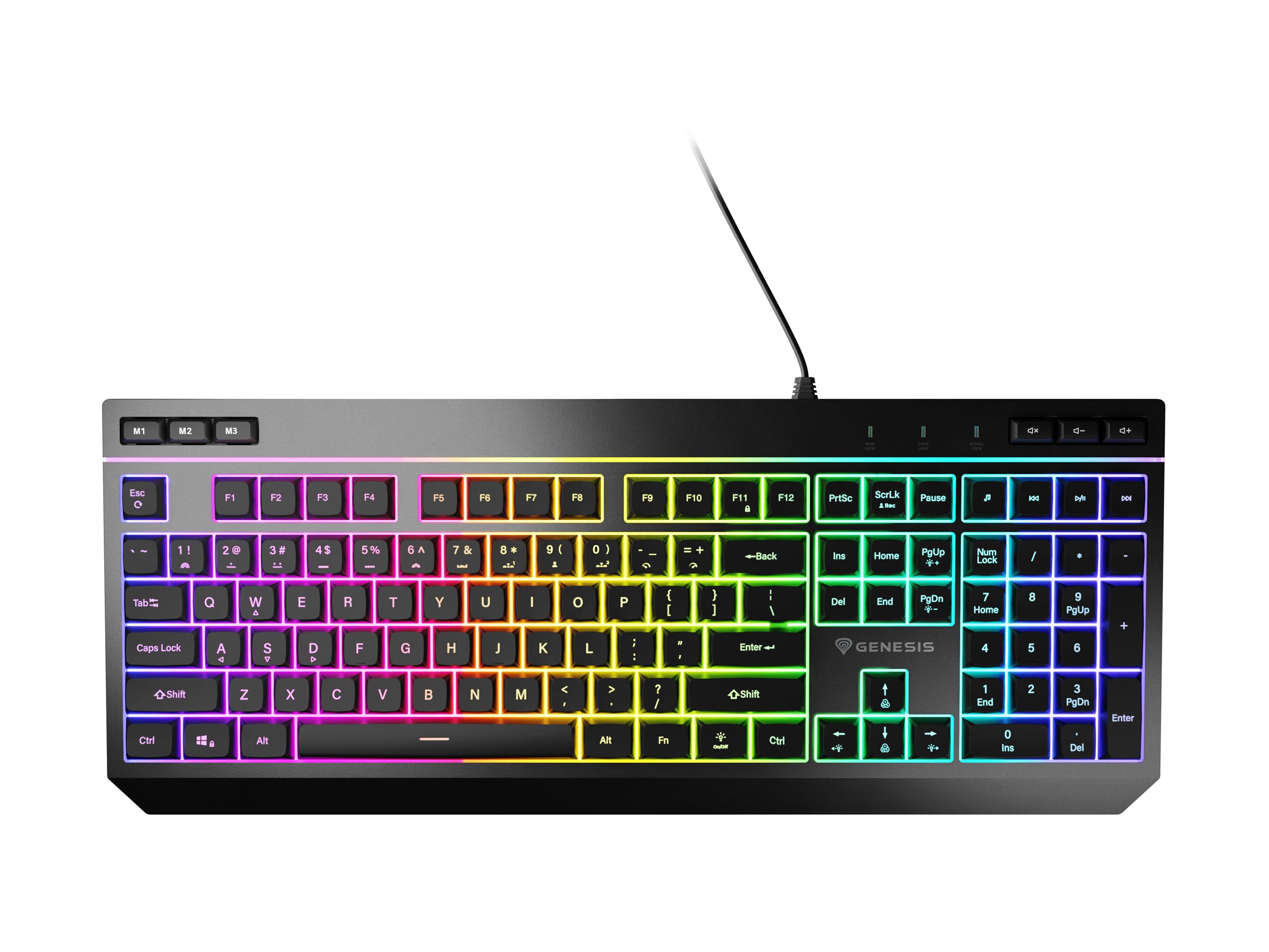 Genesis | Rhod 530 | Membrane Gaming Keyboard | Wired | US | Black | USB-A - Image 4