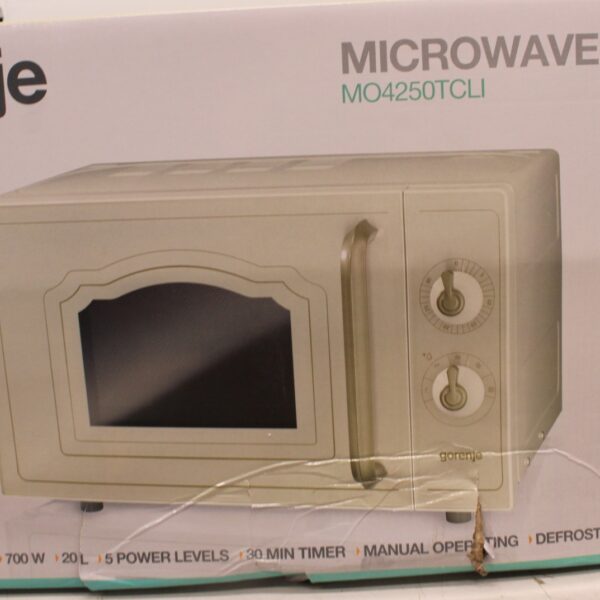 SALE OUT. | Gorenje Microwave oven | MO4250TCLI | Free standing | 700 W | Beige | DAMAGED PACKAGING