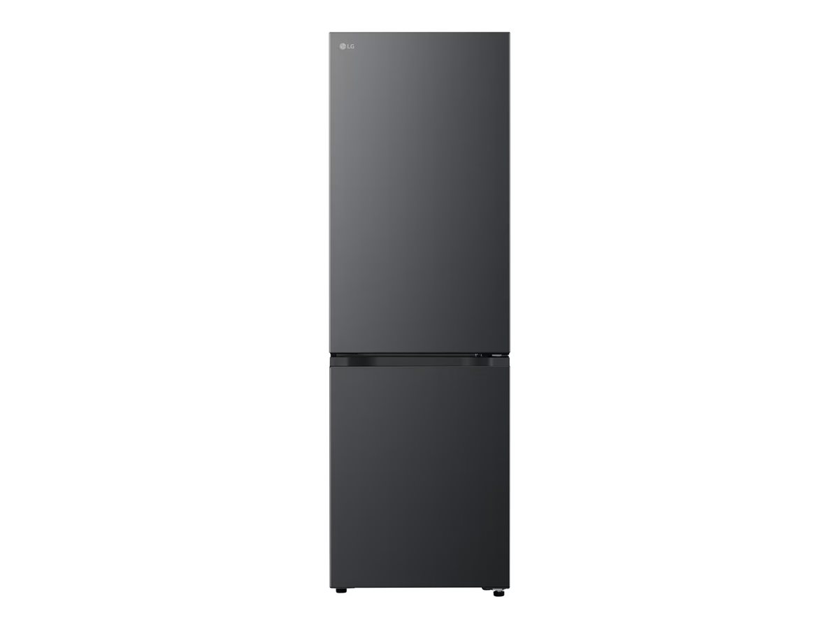 LG Refrigerator | GBBSJ10EEP | Energy efficiency class E | Free standing | Combi | Height 186 cm | No Frost system | Fridge net capacity 220 L | Freezer net capacity 113 L | Display | 35 dB | Essence Matte Black - Image 2