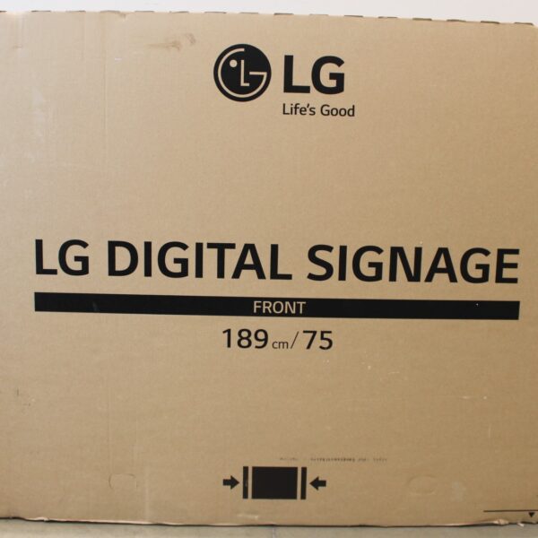 SALE OUT. LG 75XS4G-B 75" 3840 x 2160/4000cd/m2/8s HDMI, DP, USB2.0 | LG DAMAGED PACKAGING, UNPACKED, SCRATCHES ON BACK