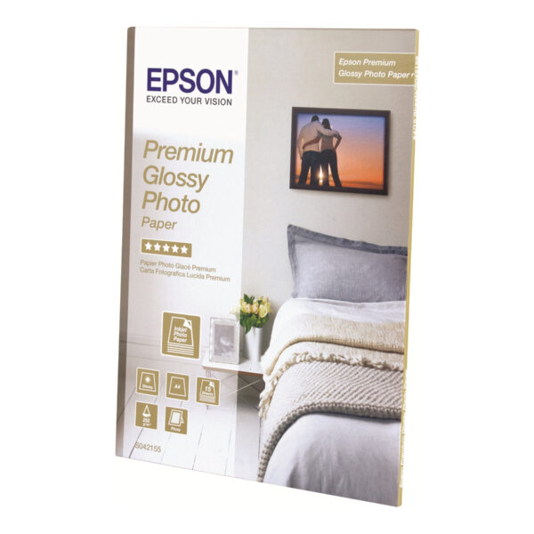 Epson Premium Glossy Photo Paper - 10x15cm, 40 Sheets