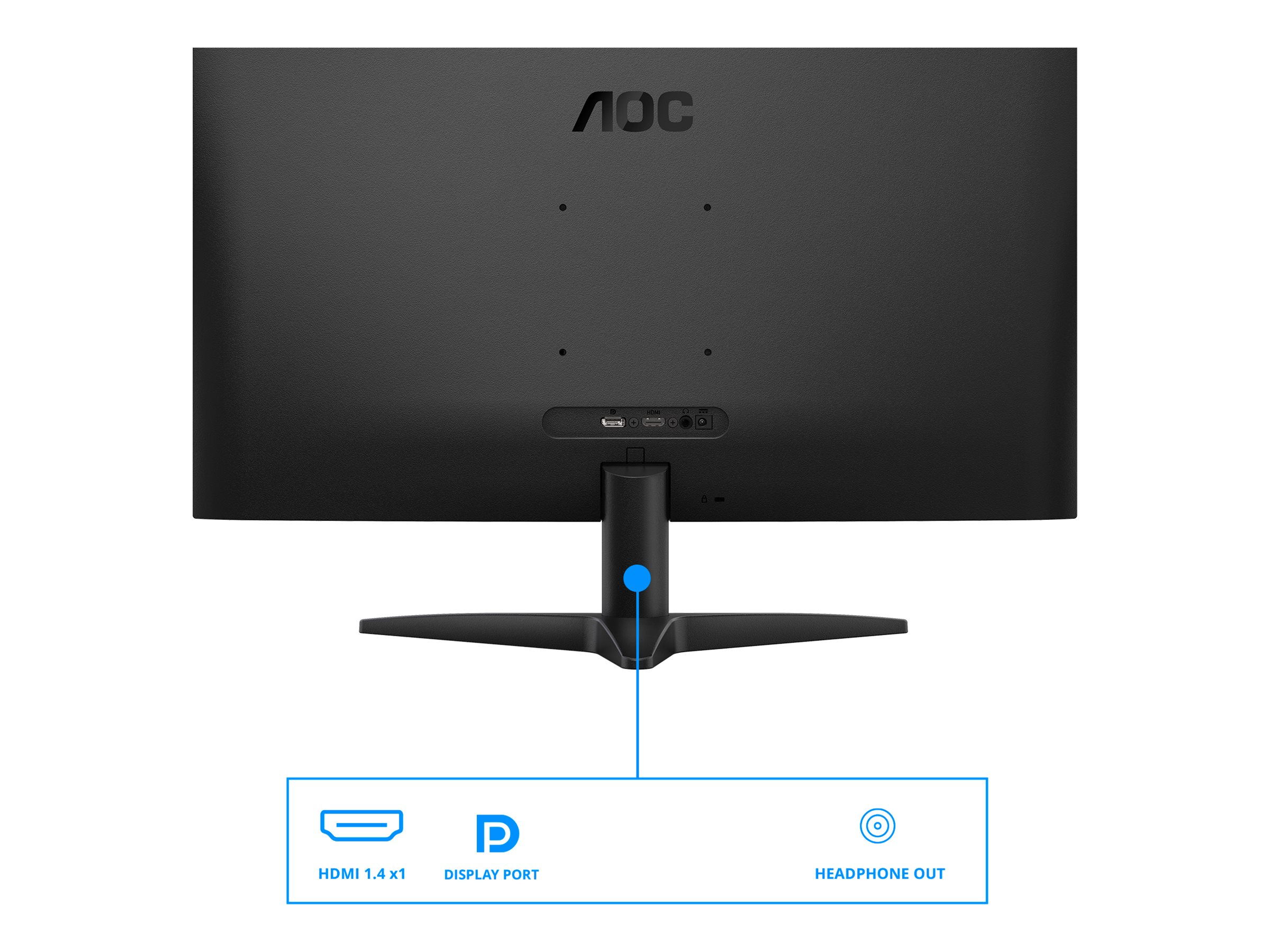 AOC | 27B36X | 27 " | IPS | FHD | 16:9 | 144 Hz | 4 ms | 1920 x 1080 pixels | 300 cd/m² | HDMI ports quantity 1 | Black - Image 27