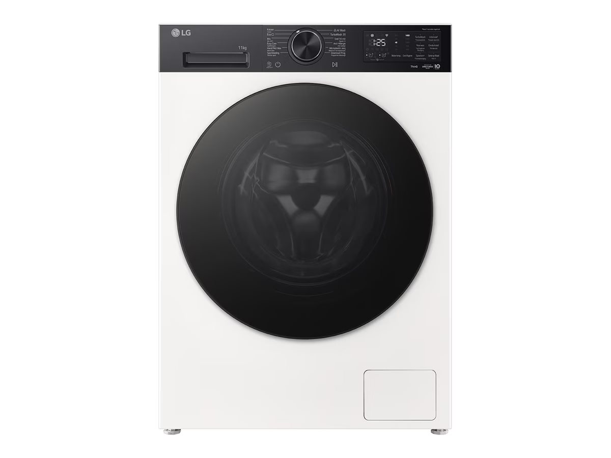 LG Washing machine | F4X5011THB | Energy efficiency class A | Front loading | Washing capacity 11 kg | 1400 RPM | Depth 57 cm | Width 60 cm | Display | LED | Steam function | Direct drive | Wi-Fi | White - Image 2