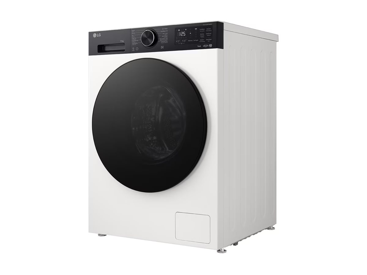 LG Washing machine | F4X5011THB | Energy efficiency class A | Front loading | Washing capacity 11 kg | 1400 RPM | Depth 57 cm | Width 60 cm | Display | LED | Steam function | Direct drive | Wi-Fi | White - Image 7