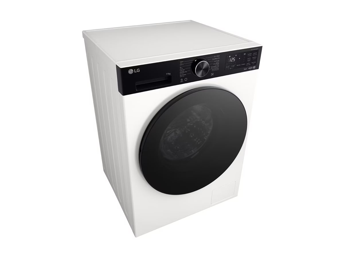 LG Washing machine | F4X5011THB | Energy efficiency class A | Front loading | Washing capacity 11 kg | 1400 RPM | Depth 57 cm | Width 60 cm | Display | LED | Steam function | Direct drive | Wi-Fi | White - Image 13