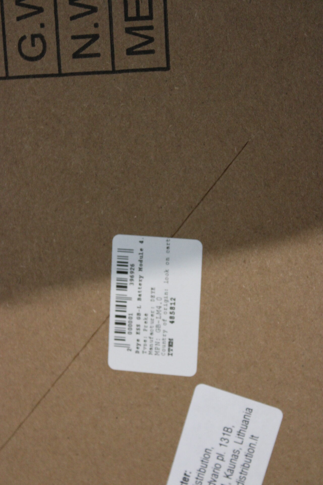 SALE OUT. Deye ESS GB-L Battery Module 4.09 kWh HV | DAMAGED PACKAGING