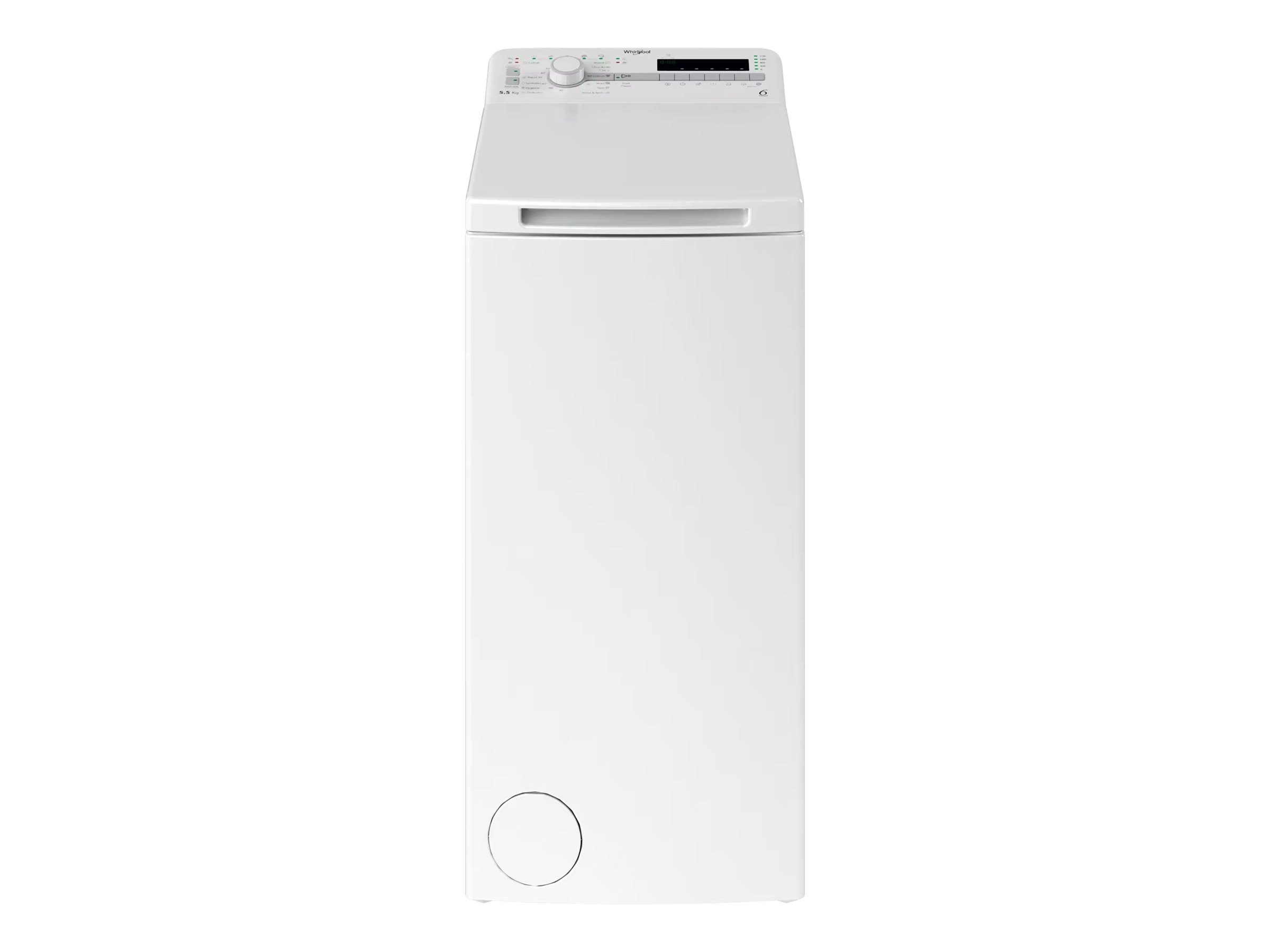 Whirlpool TDLR 55140S Washing machine, C, Top loading, Washing capacity 5.5 kg, 1051 RPM, Depth 60 cm, White | Whirlpool