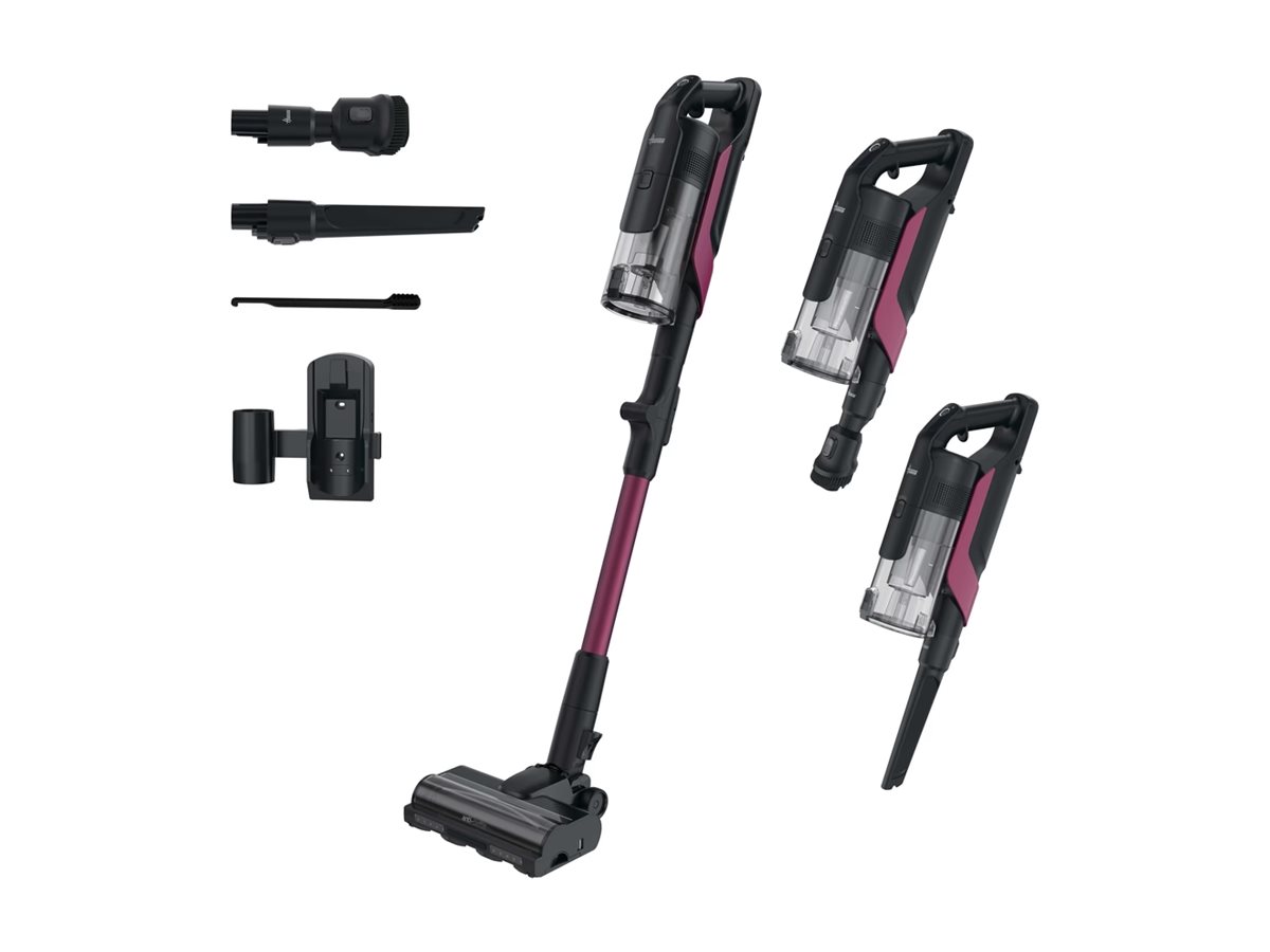 Hoover Vacuum cleaner | HF610HX 011 | Cordless operating | Handstick | 650 W | 21.6 V | Operating time (max) 100 min | Magenta - Image 2