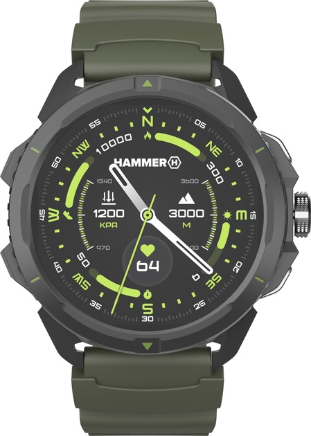 Hammer Watch 2 | Smart watch | AMOLED | 1.5” | Military Edition - Image 2