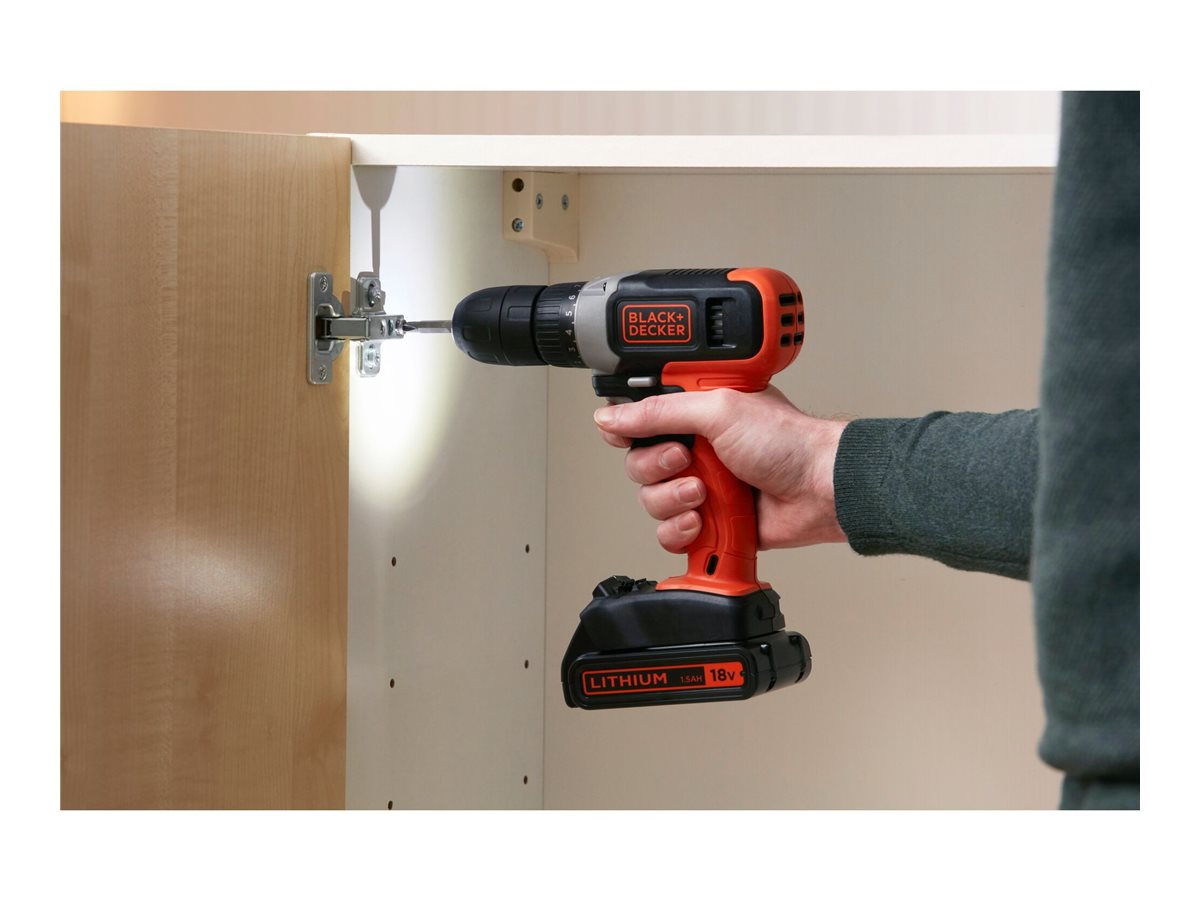 BLACK & DECKER | Cordless Drill Driver | BCD001C2-QW | 18 V | 2x1.5 Ah | Lithium - Image 4