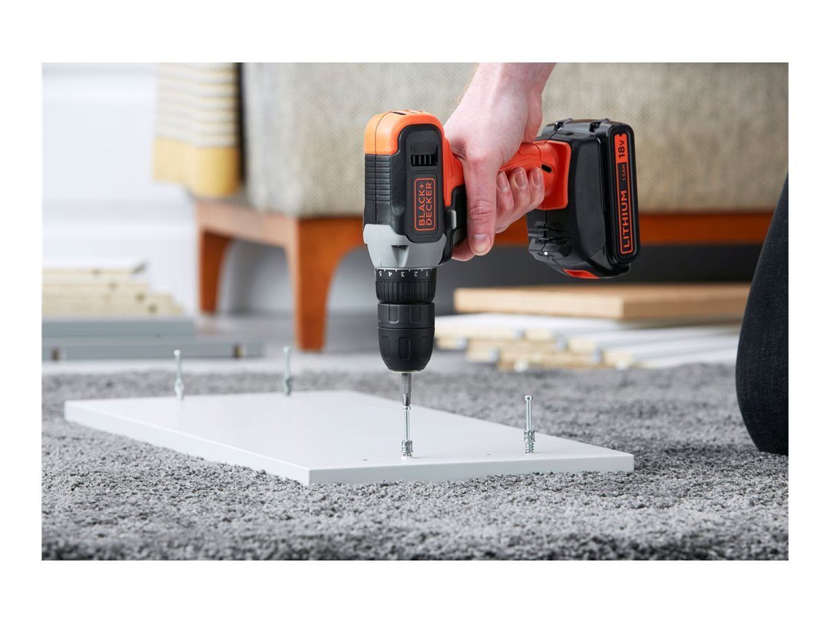 BLACK & DECKER | Cordless Drill Driver | BCD001C2-QW | 18 V | 2x1.5 Ah | Lithium - Image 12