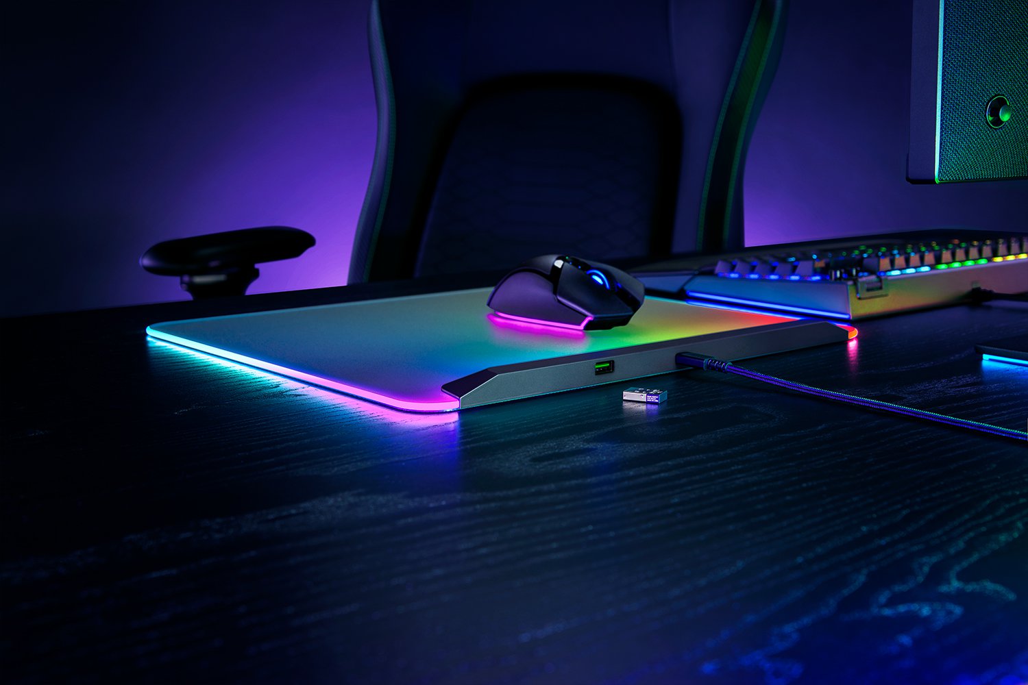Razer Gaming Mouse Mat | Firefly V2 Pro | Black - Image 2