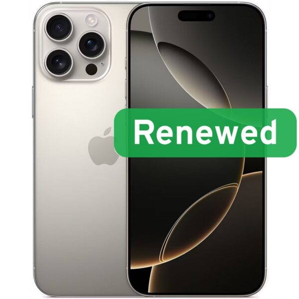 Apple Renew Grade A | Apple iPhone 16 Pro | Natural Titanium | 6.1 " | Super Retina XDR | 256 GB | 5G | iOS