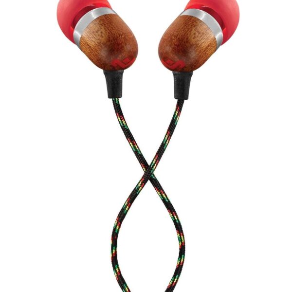 Marley | Earbuds | Smile Jamaica | Wired | In-ear | Microphone | Red
