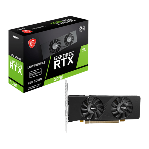MSI GeForce RTX 3050 LP E 6G OC | NVIDIA | 6 GB | GeForce RTX 3050 | GDDR6 | HDMI ports quantity 2 | PCI Express Gen 4 x16 (uses x8)