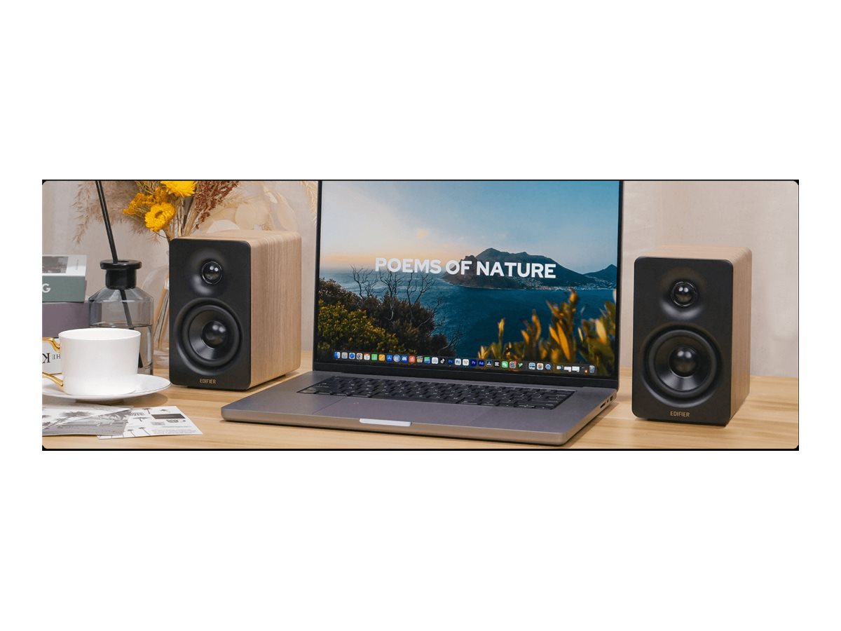 Edifier Compact Desktop 2.0 Speakers | M60 | 66 W | Bluetooth | Classic Oak | Wireless connection - Image 9