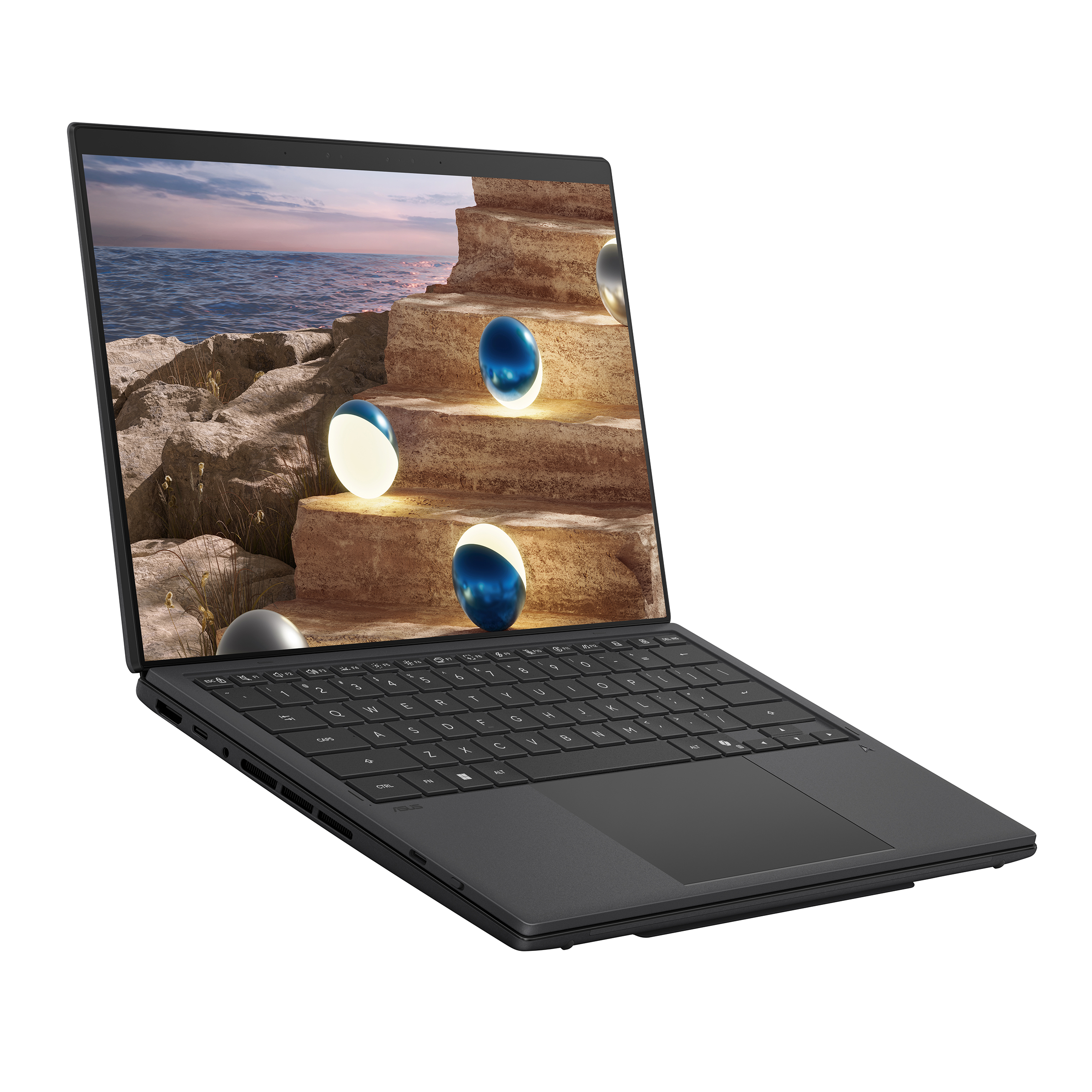 ASUS Zenbook Duo UX8407AA-SN066W | Asus | Zenbook Duo UX8407AA-SN066W | Moher Gray | 14 " | OLED | Touchscreen | 3K | 2880 x 1800 pixels | 144 Hz | Glossy | Intel Core Ultra 9 | 388H | 32 GB | LPDDR5X | Solid-state drive capacity 2000 GB | Intel Arc Graphics | Windows 11 Home | 802.11be | Bluetooth version 5.4 | Keyboard language US international | Keyboard backlit | Warranty 24 month(s) | Battery warranty 12 month(s) - Image 8