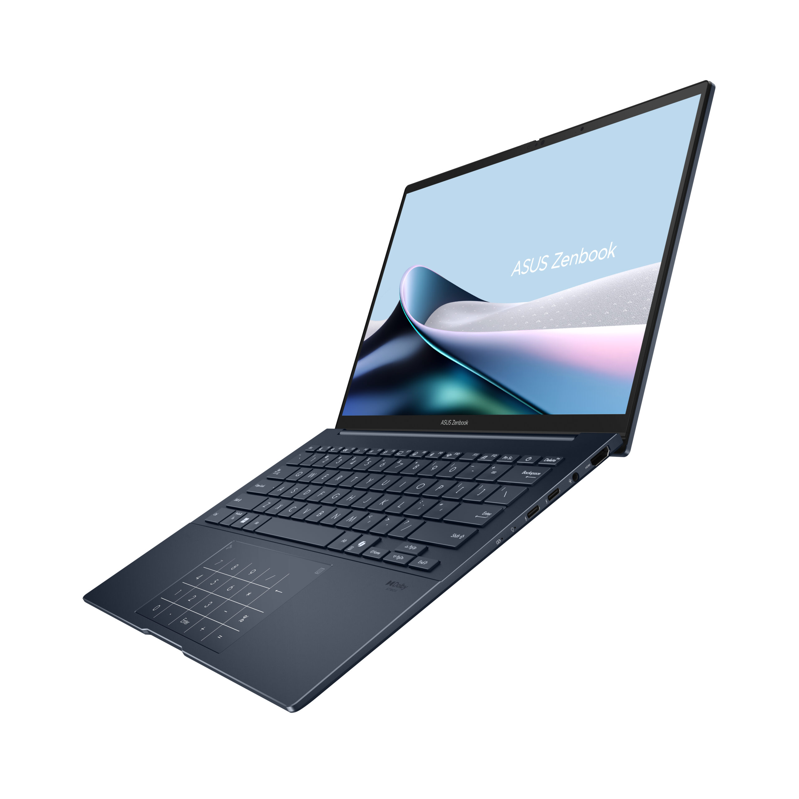 Asus UX3405CA-SU1294W 255H/0001DA/32G/UI/UX3405CA-3BSU/EVO/V/WAF/G2 | Asus Zenbook 14 UX3405CA-SU1294W | Ponder Blue | 14 " | OLED | Touchscreen | 3K | 2880 x 1800 pixels | 120 Hz | Glossy | Intel Core Ultra 7 | 255H | 32 GB | LPDDR5X | Solid-state drive capacity 1000 GB | Intel Graphics | Windows 11 Home | 802.11ax | Bluetooth version 5.4 | Keyboard language US international | Keyboard backlit | Warranty 24 month(s) | Battery warranty 12 month(s) - Image 2