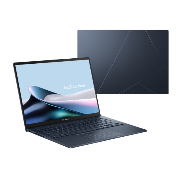 Asus Zenbook 14 UX3405CA-SU1294W | Ponder Blue | 14 " | OLED | Touchscreen | 3K | 2880 x 1800 pixels | Glossy | Intel Core Ultra 7 | 255H | 32 GB | LPDDR5X | Solid-state drive capacity 1000 GB | Intel Arc Graphics | Windows 11 Home | 802.11be | Bluetooth version 5.4 | Keyboard language US international | Keyboard backlit | Warranty 24 month(s) | Battery warranty 12 month(s)