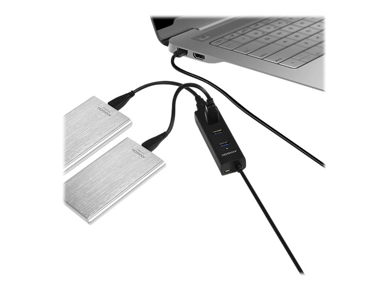 AXAGON HUE-S2BL USB3.0 CHARGING hub | AXAGON - Image 9