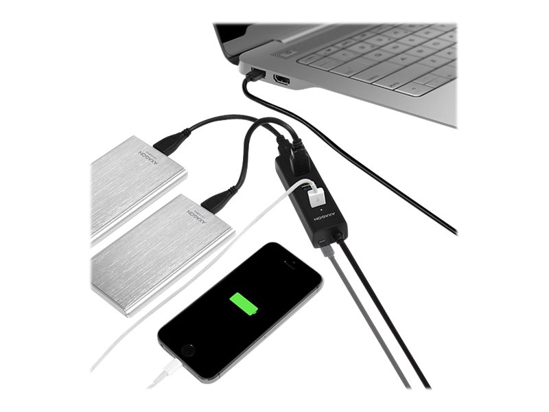 AXAGON HUE-S2BL USB3.0 CHARGING hub | AXAGON - Image 10