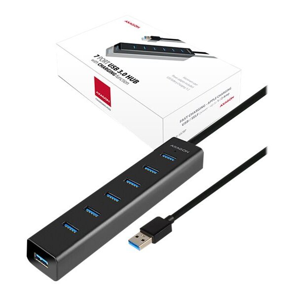 AXAGON HUE-SA7BP USB3.0 CHARGING hub | AXAGON