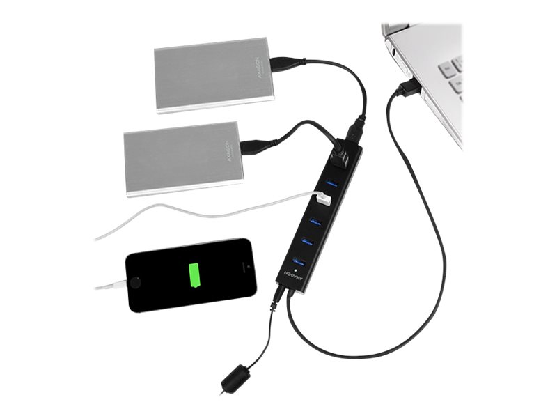 AXAGON HUE-SA7BP USB3.0 CHARGING hub | AXAGON - Image 8