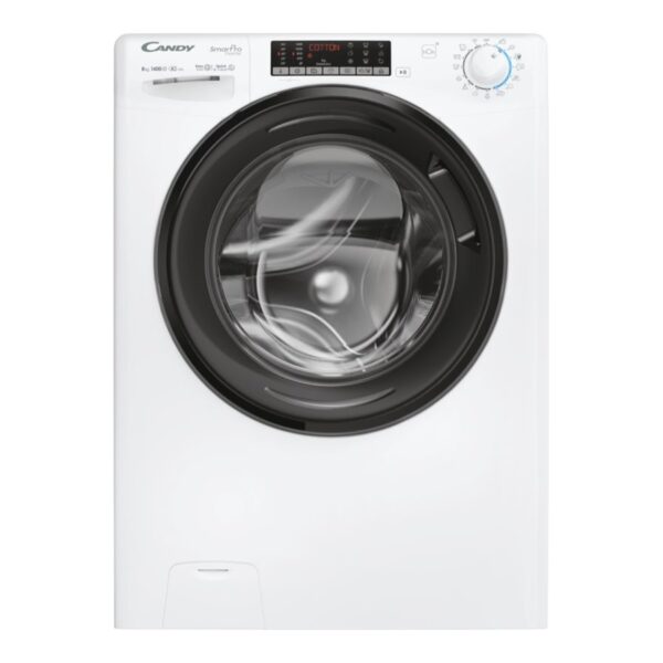 Candy Washing machine | CSO486TWMB6/1-S | Energy efficiency class A | Front loading | Washing capacity 8 kg | 1400 RPM | Depth 54 cm | Width 60 cm | Display | Digital | Steam function | Wi-Fi