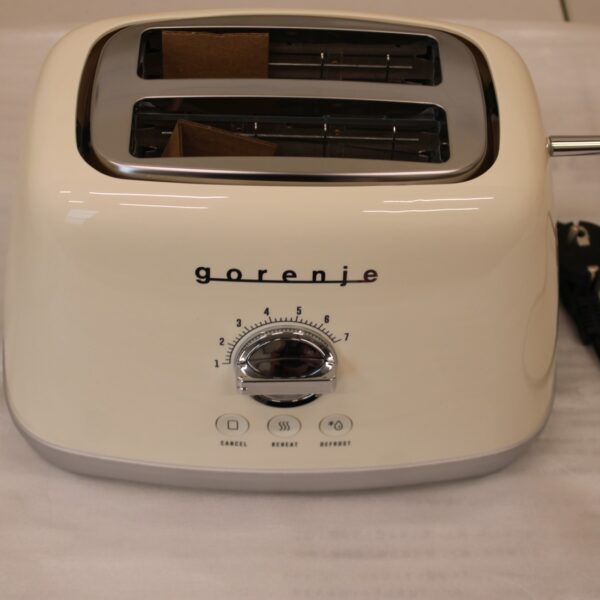 SALE OUT. Gorenje T900RL Toaster, Power 1000 W, 2 slots, Ivory | Gorenje Toaster | T900RL | Power 1000 W | Number of slots 2 | Housing material Plastic/Metal | DAMAGED PACKAGING