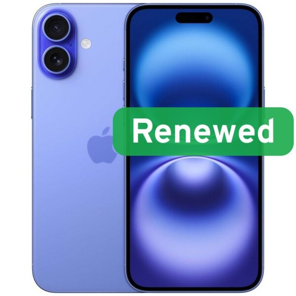 Apple Renew Grade A | Apple iPhone 16 | Ultramarine | 6.1 " | OLED | 128 GB | 5G | iOS
