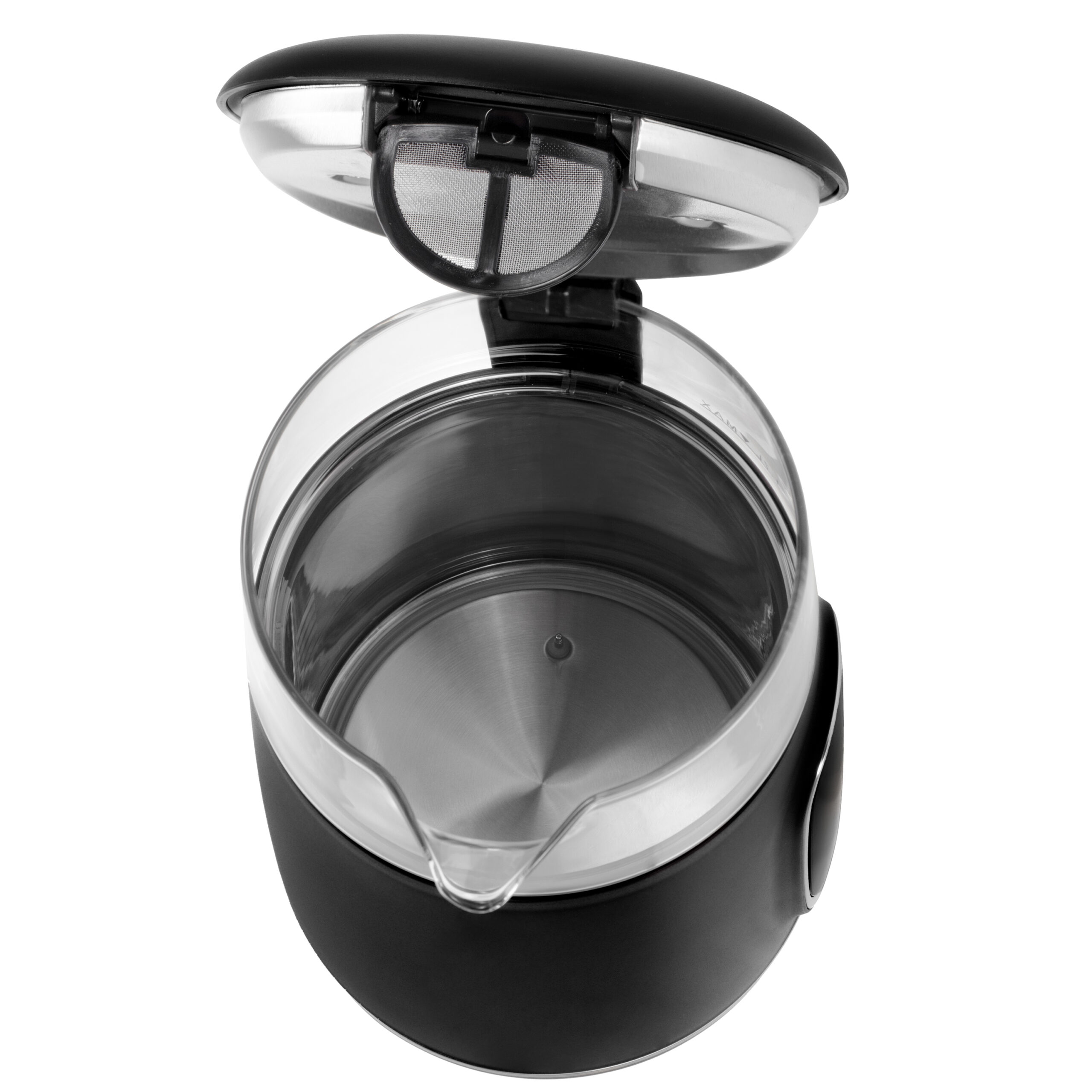 Adler Kettle with LED Display | AD 1305 | Electric | 2200 W | 1.7 L | Plastic | 360° rotational base | Black/Silver - Image 5