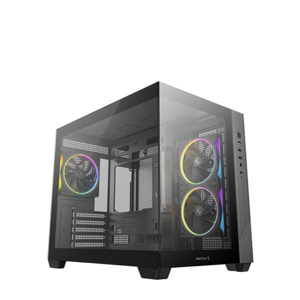 Deepcool Case | CG330 3F | Black | Micro ATX