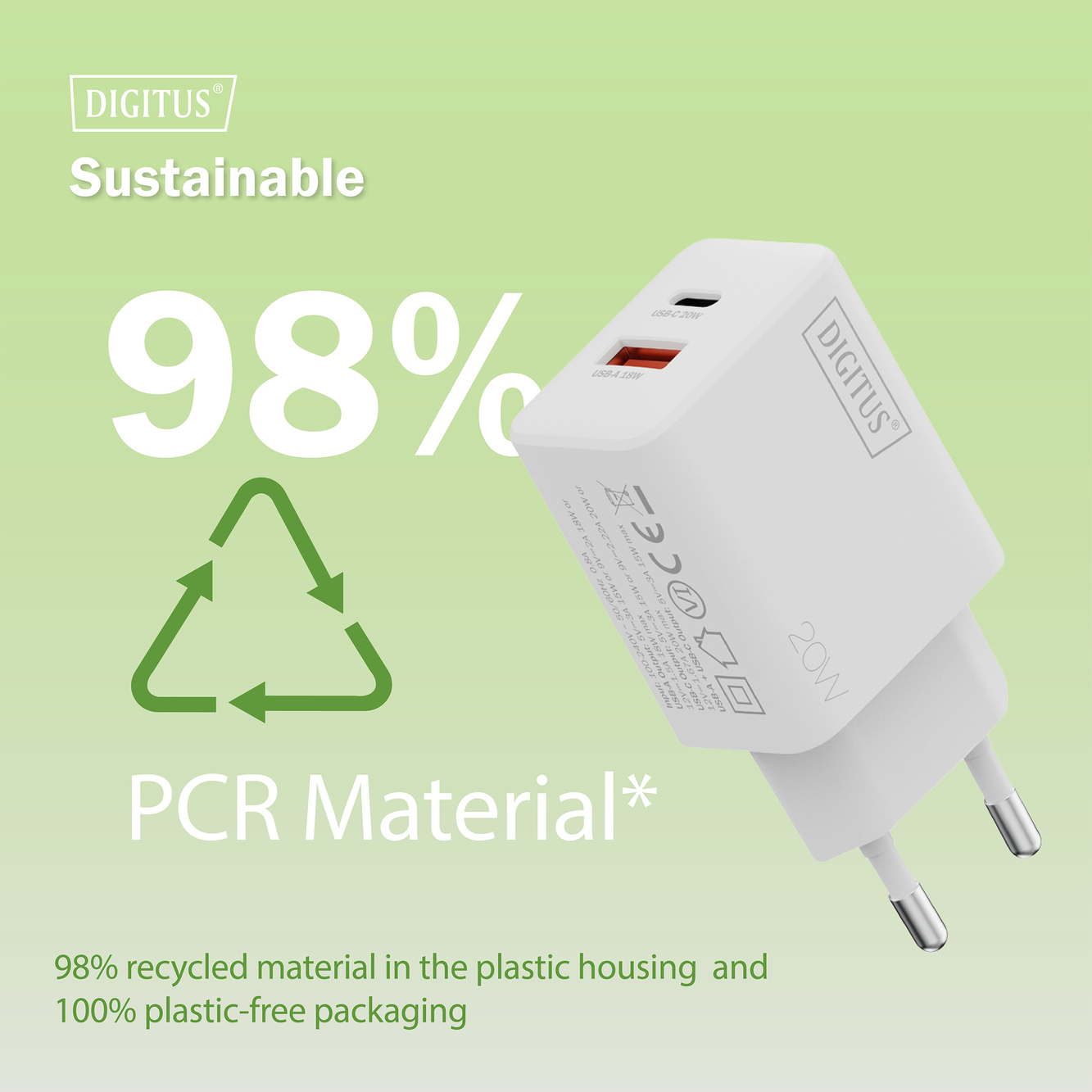 Digitus Battery charger, 20W | DA-10300 - Image 10