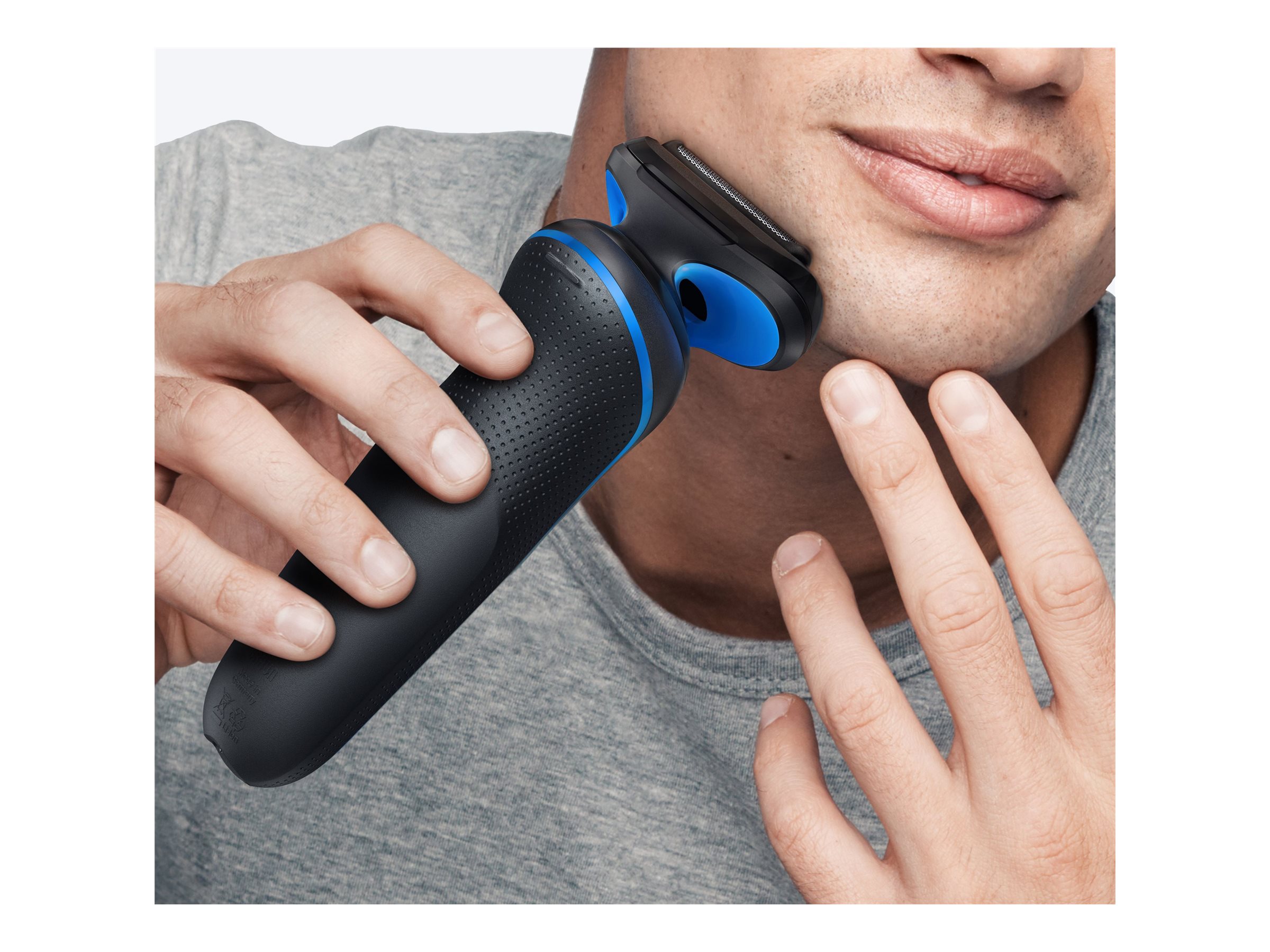 Braun Electric Shaver | Series 5 52-B1000s | Operating time (max) 50 min | Wet & Dry | Lithium Ion | Black/Blue - Image 5