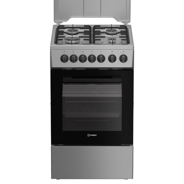 INDESIT Cooker | I5G5PMX | Hob type Gas | Oven type Electric | Stainless Steel | Width 50 cm | Depth 60 cm | Grilling | Energy efficiency class A | 60 L