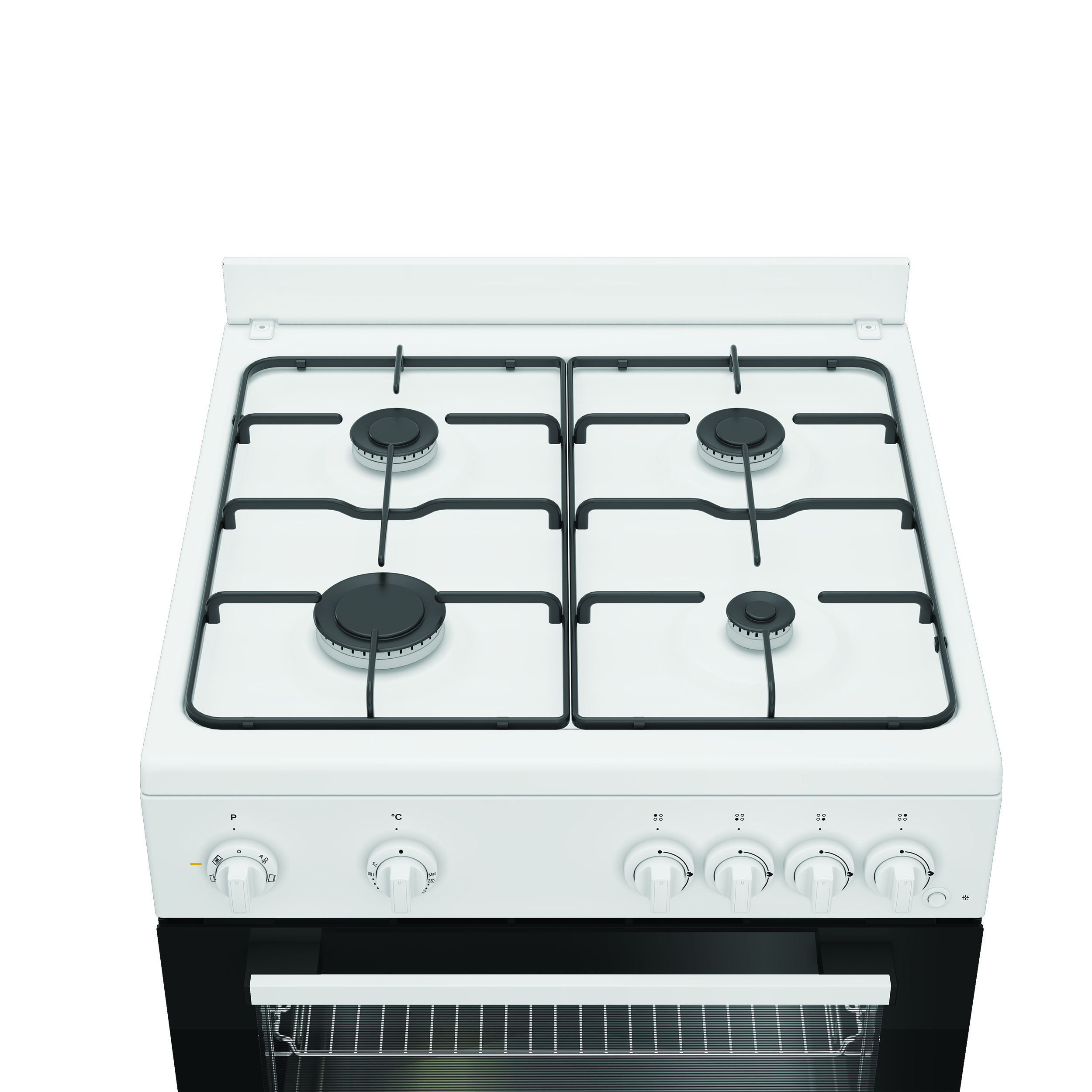 INDESIT Cooker | I6G5KCW | Hob type Gas | Oven type Electric | White | Width 60 cm | Depth 60 cm | Grilling | Energy efficiency class A | 72 L - Image 2