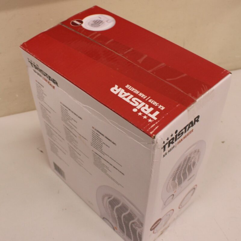 SALE OUT. Tristar KA-5039 Electric Fan Heater, 3 Adjustable Settings, Power 2000 W, White | Tristar Heater | KA-5039 | Fan Heater | 2000 W | Suitable for rooms up to 60 m³ | White | DAMAGED PACKAKING