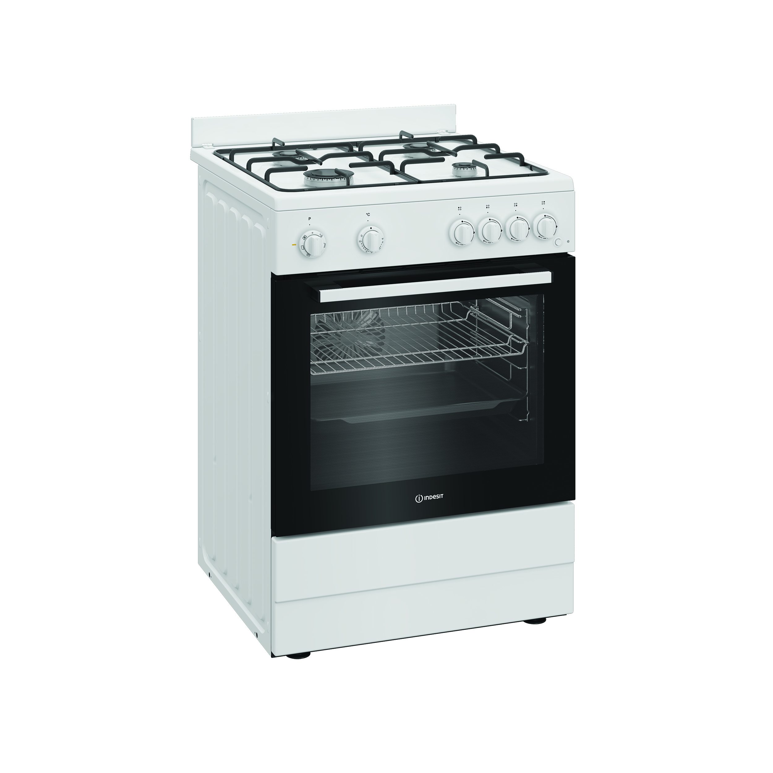 INDESIT Cooker | I6G5KCW | Hob type Gas | Oven type Electric | White | Width 60 cm | Depth 60 cm | Grilling | Energy efficiency class A | 72 L - Image 4