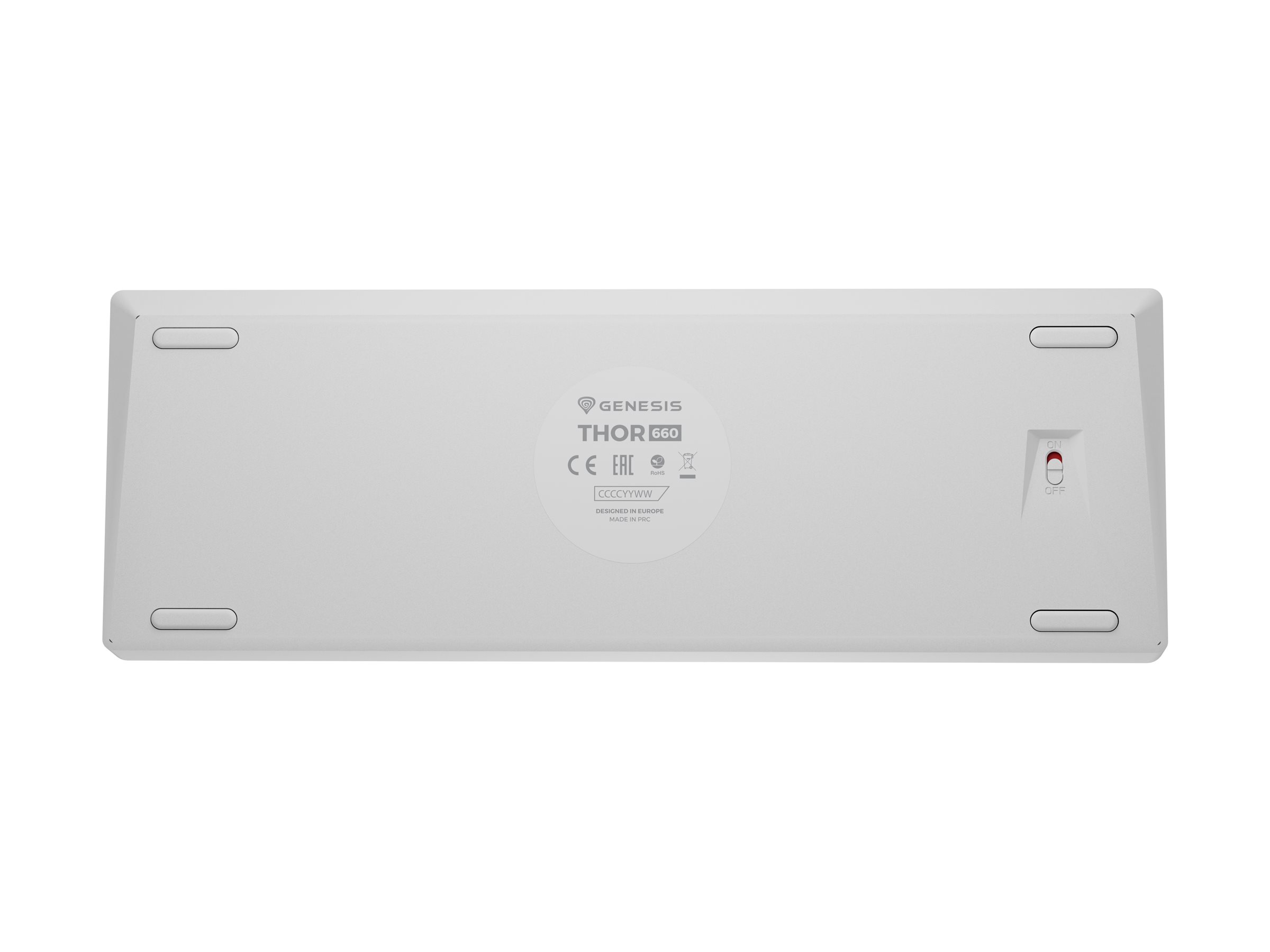 Genesis | THOR 660 G2 | Gaming Keyboard | Wireless/Wired | US | RGB | White | 2.4GHz, Bluetooth, USB-C | Linear - Image 12