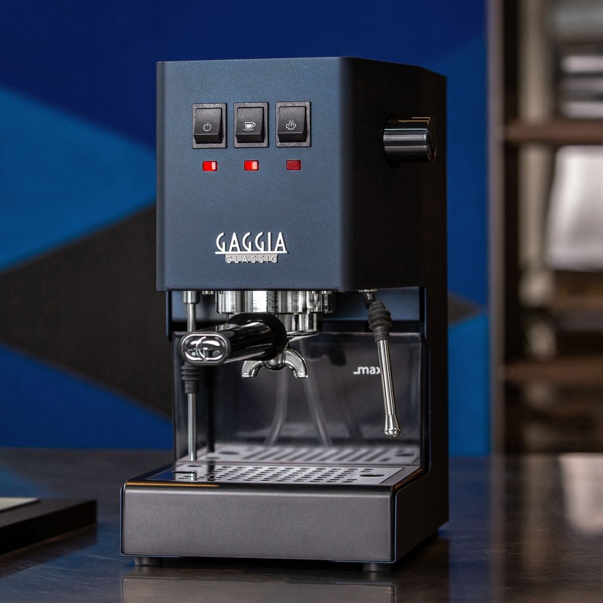 Gaggia Coffee Maker | RI9481/15 Classic E24 | Pump pressure 15 bar | Built-in milk frother | Semi-automatic | Classic Blue - Image 5