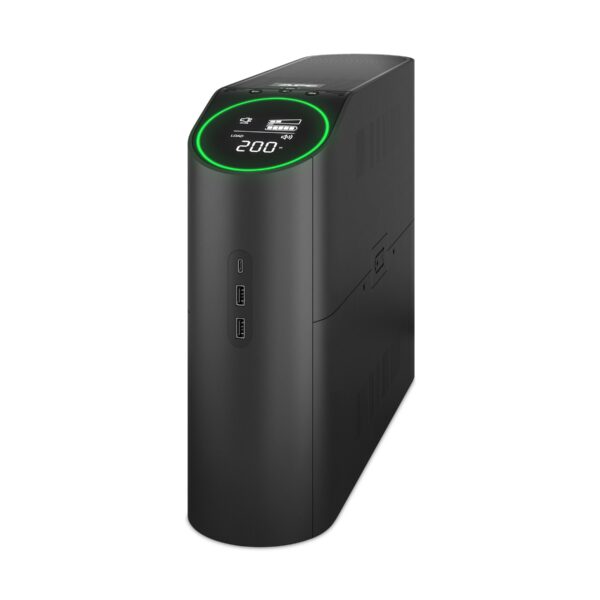 APC Back-UPS Pro for Gaming, 2200VA/1320W, Tower, 230V, 4x Schuko ir 2x IEC C13 lizdai, RGB Light, Pure Sine Wave, Midnight (Black) | Schneider Electric