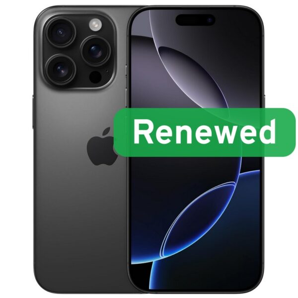 Apple Renew Grade A++ | Apple iPhone 16 Pro | Black | 6.3 " | Super Retina XDR OLED | 128 GB | 5G | iOS