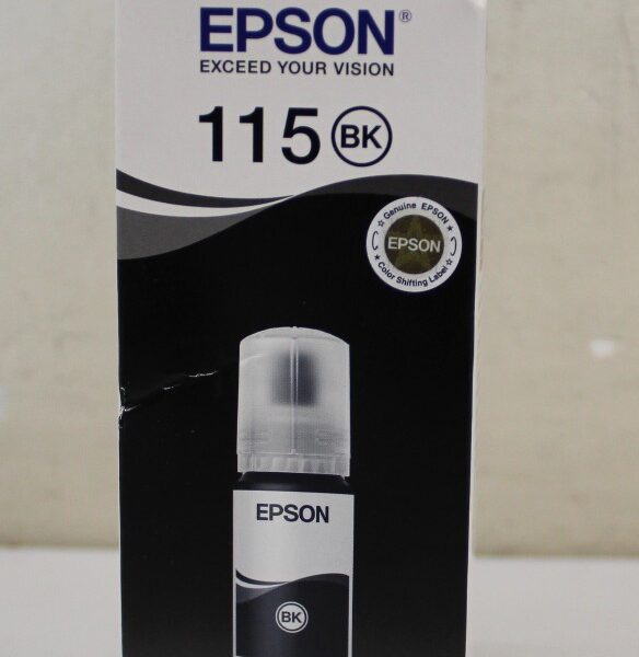 SALE OUT. Epson 115 ECOTANK PIGMENT BLACK INK BOTTLE | SALE OUT. Epson 115 ECOTANK | Ink Bottle | Black | DAMAGED PACKAGING