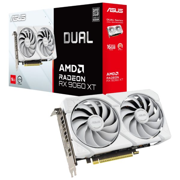 Asus Dual Radeon RX 9060 XT 16GB GDDR6 | AMD | 16 GB | Radeon RX 9060 XT | GDDR6 | HDMI ports quantity 1 | PCI Express 5.0