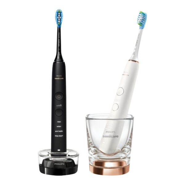 Philips hbrushes, 2-pack | HX9914/57 Sonicare DiamondClean 9000 | Rechargeable | For adults | Number of brush heads included 2 | Number of teeth brushing modes 4 | Black/White