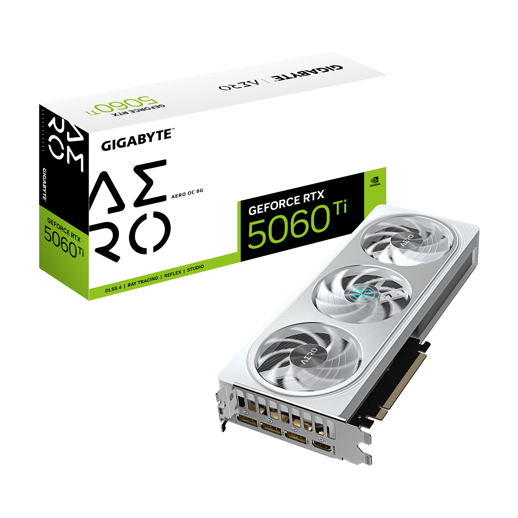 Gigabyte GeForce RTX 5060 Ti AERO OC 8G | NVIDIA | 8 GB | GeForce RTX™5060 Ti | GDDR7 | HDMI ports quantity 1 | PCI-E 5.0