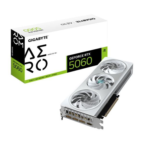Gigabyte GeForce RTX 5060 AERO OC 8G | NVIDIA | 8 GB | GeForce RTX 5060 | GDDR7 | HDMI ports quantity 1 | PCI-E 5.0